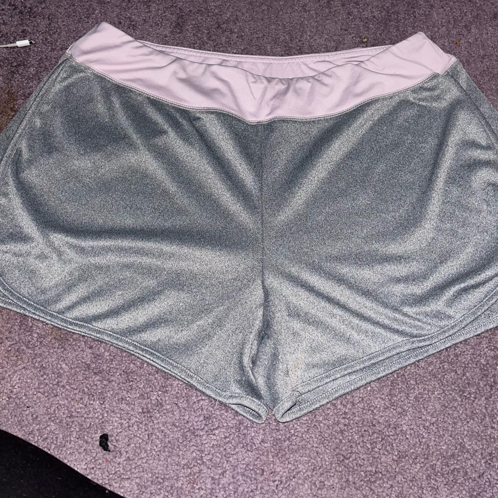 Best ever! Gray and Pink Athletic Shorts. Sooo comfy!